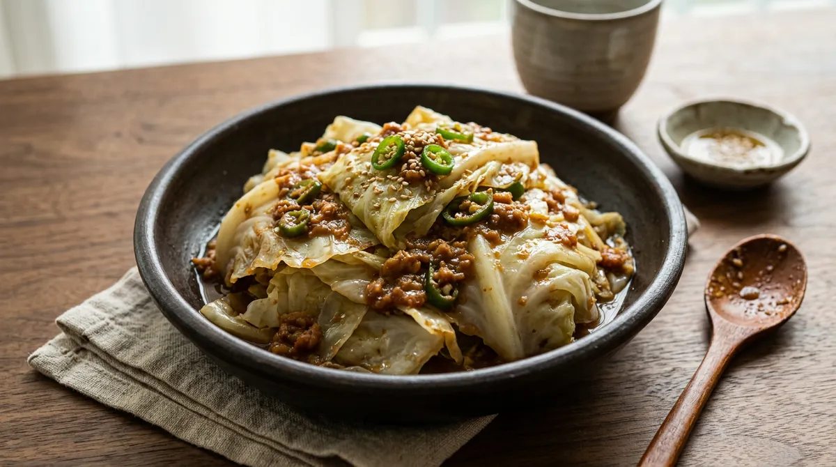 Steamed Cabbage, the Key is How to Make the Doenjang Sauce