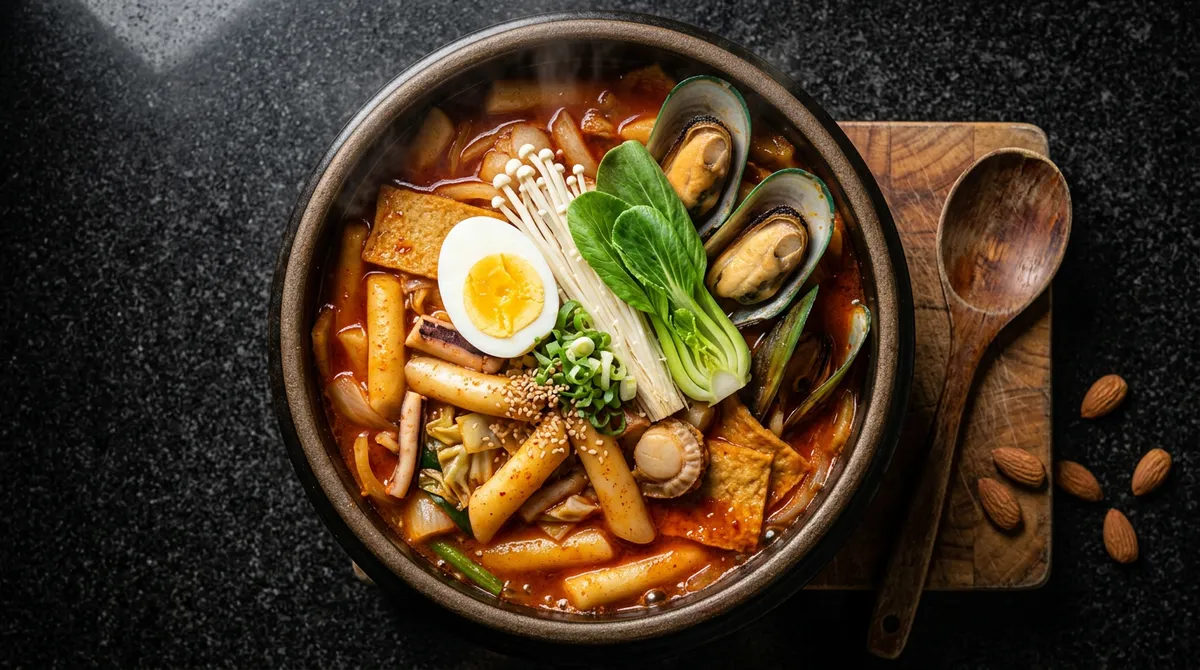 한신포차 해물떡찜, 진짬뽕 라면 쓰니까 98%는 똑같이 나오더라고요