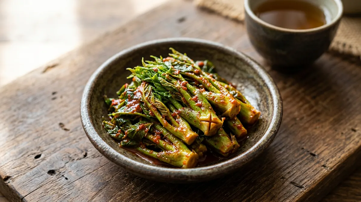 두릅장아찌, 데쳐서 바로 무치는데 밥 한 공기 사라져요