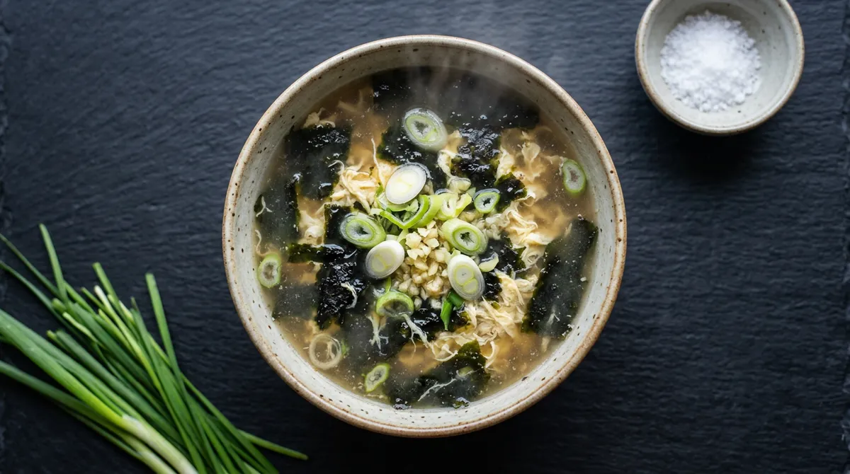 Seaweed Egg Soup, Roasting the Seaweed First Makes It Far More Savory Than Commercial Versions