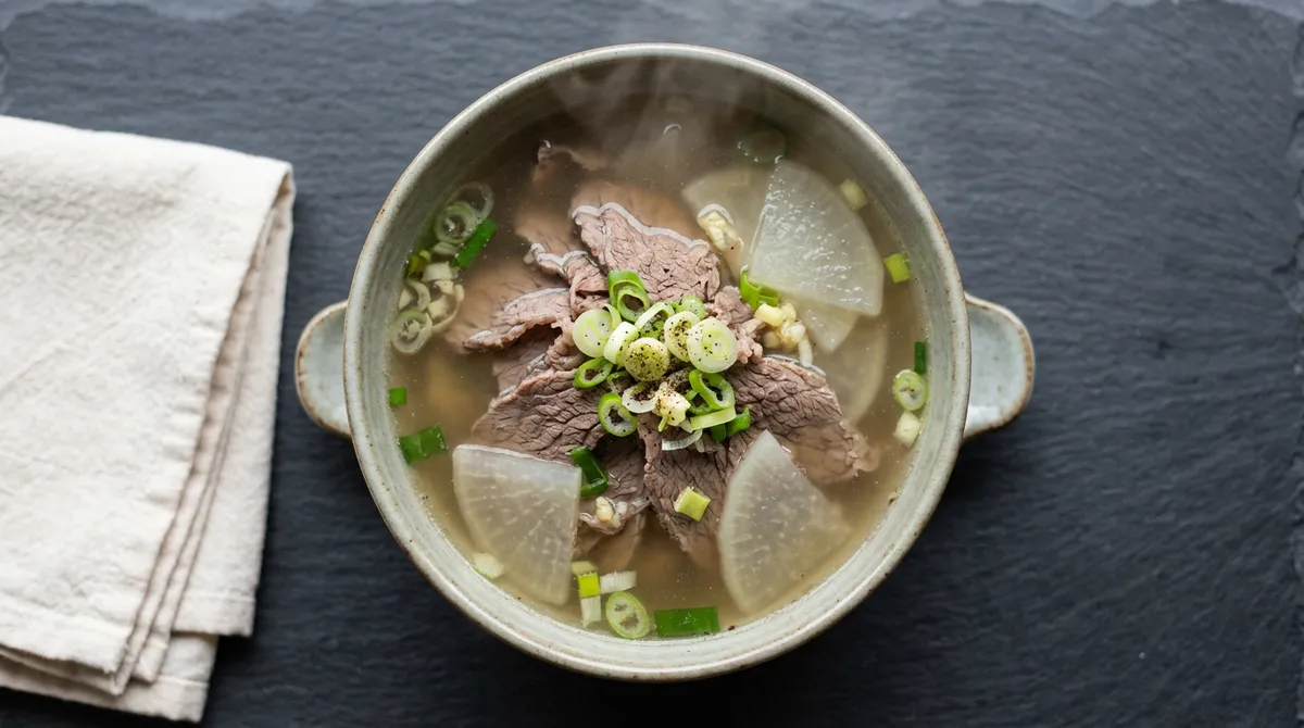 Beef and Radish Soup - Blanching the Beef Instead of Stir-Frying Makes the Broth Clear and Refreshing