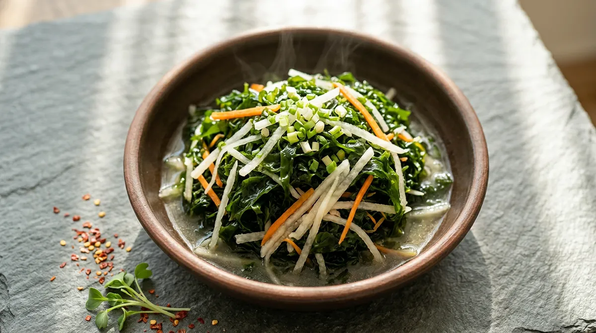 Sea Lettuce Salad, Scrub with Salt to Remove the Fishy Smell