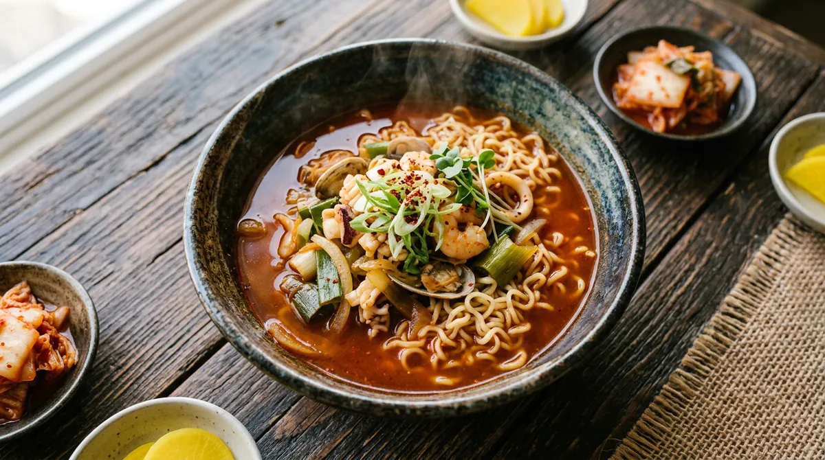 쩜뽕라면, 파기름부터 충분히 내야 국물이 진해요