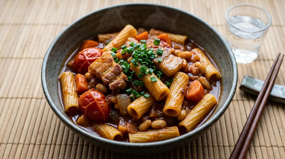 토마토 삼겹살 스튜, 파스타까지 넣으면 겨울 한 끼가 되더라고요