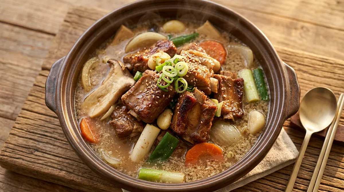 돼지갈비찜, 기름 없이 굽고 설탕 먼저 볶으니까 육질이 달라요