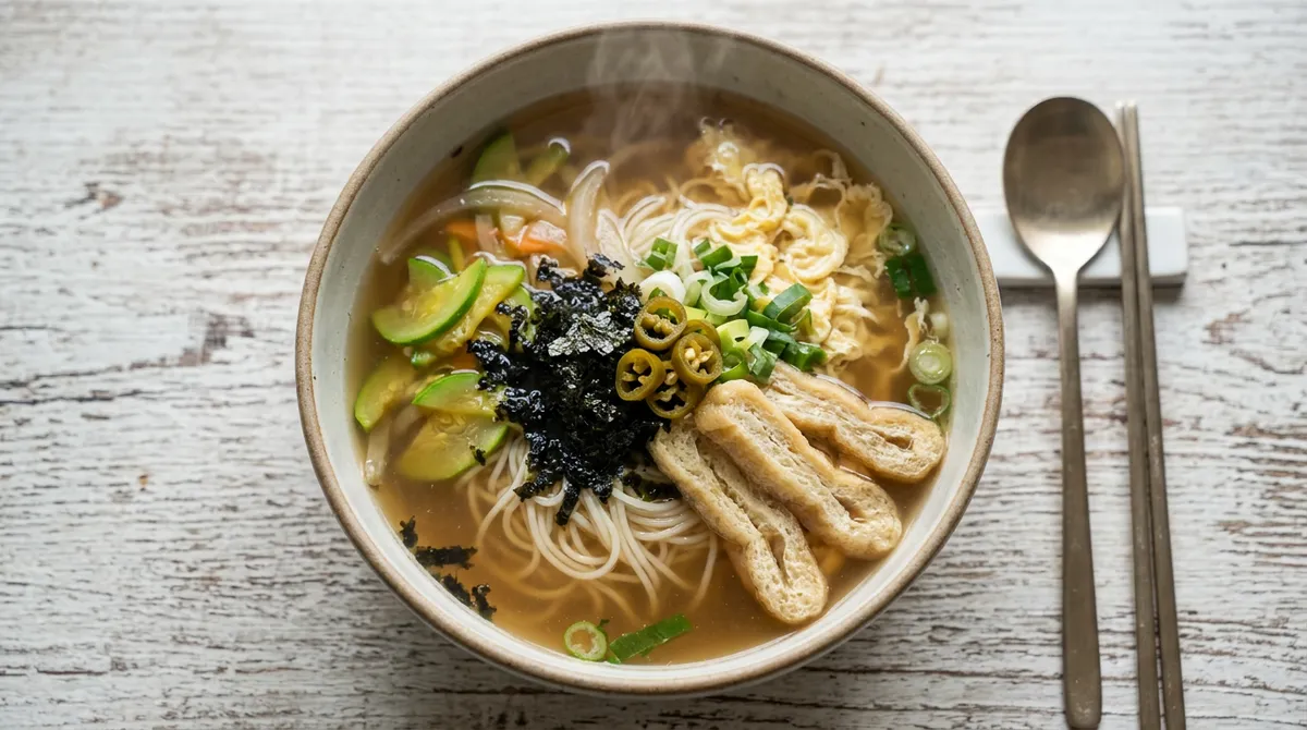 제물국수, 면 따로 안 삶고 육수에 바로 끓이니까 더 맛있더라고요