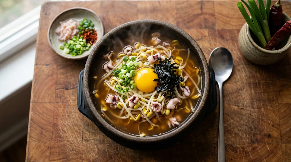 Bean Sprout Soup Rice, Done in 10 Minutes in the Morning and It Really Cures a Hangover