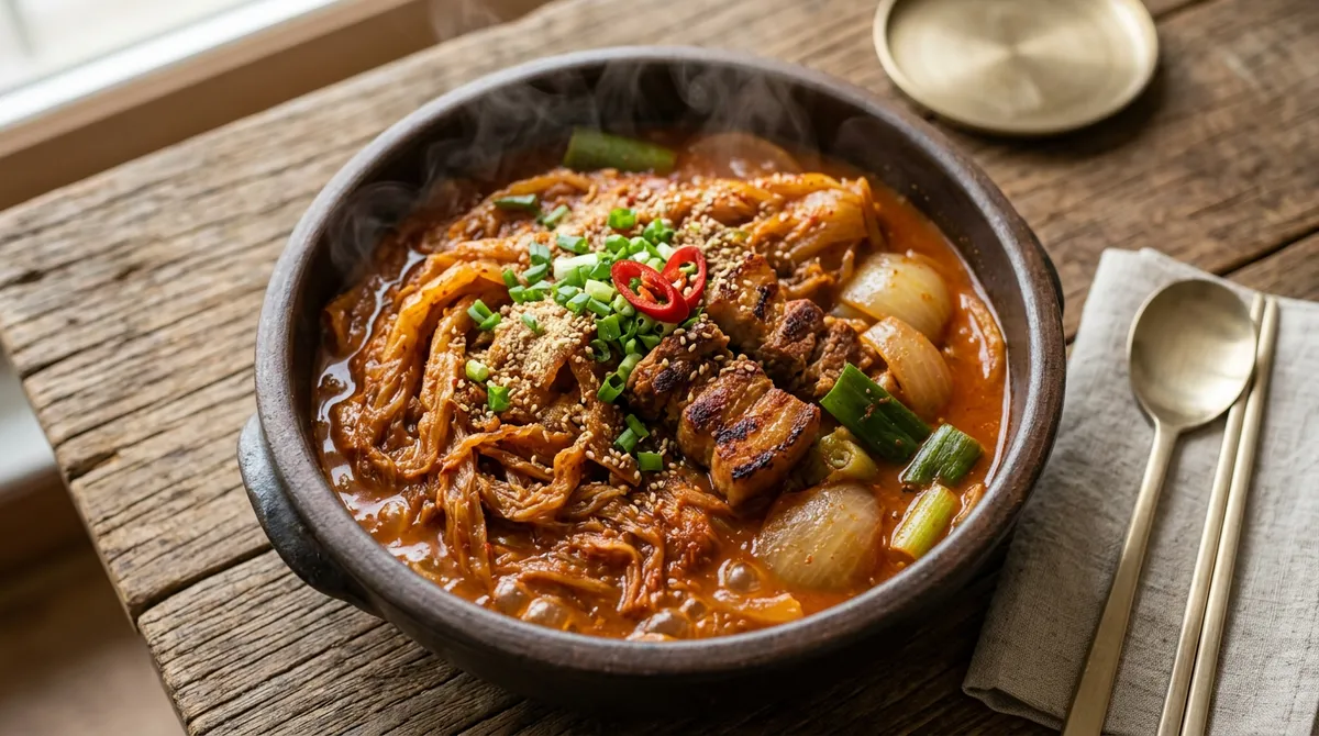 김치찜, 황태가루 한 숟갈 넣었더니 고기랑 묵은지가 쭉쭉 찢어져요