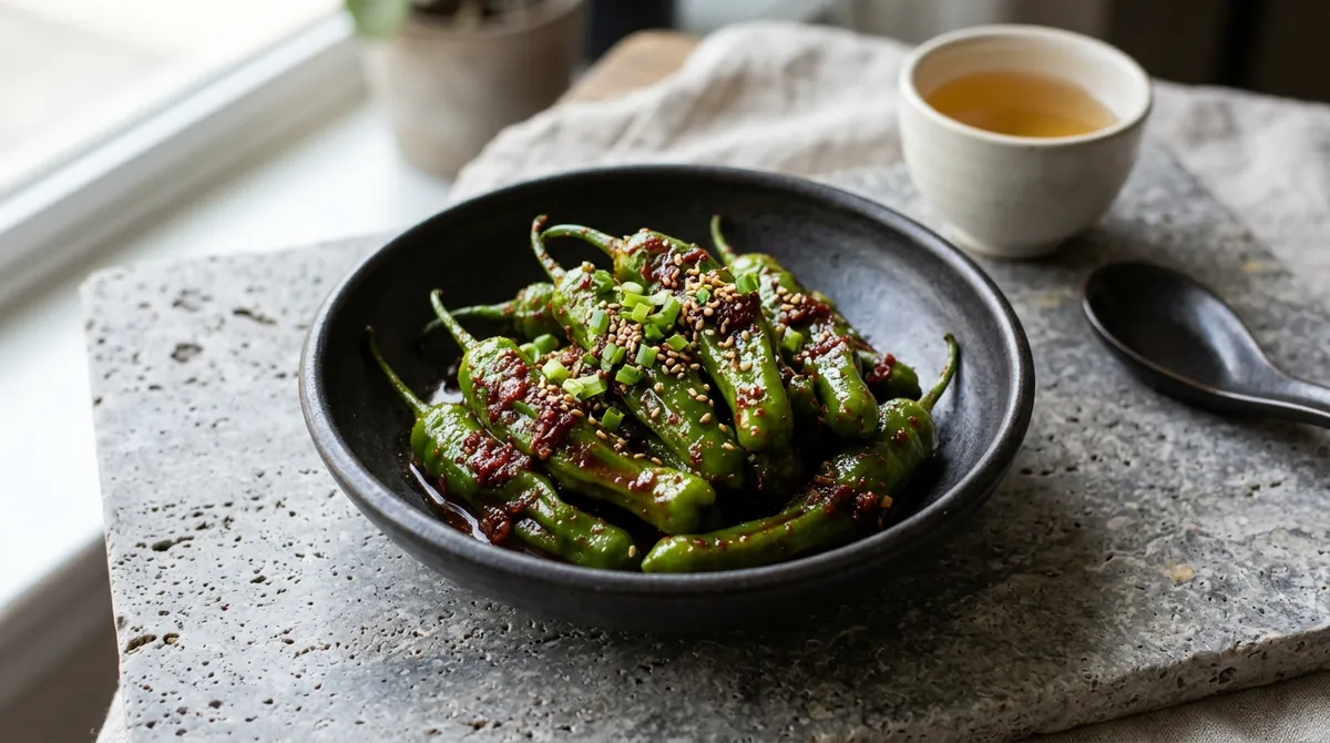 꽈리고추찜, 찜기에 3분이면 아삭하고 양념이 쏙 배요