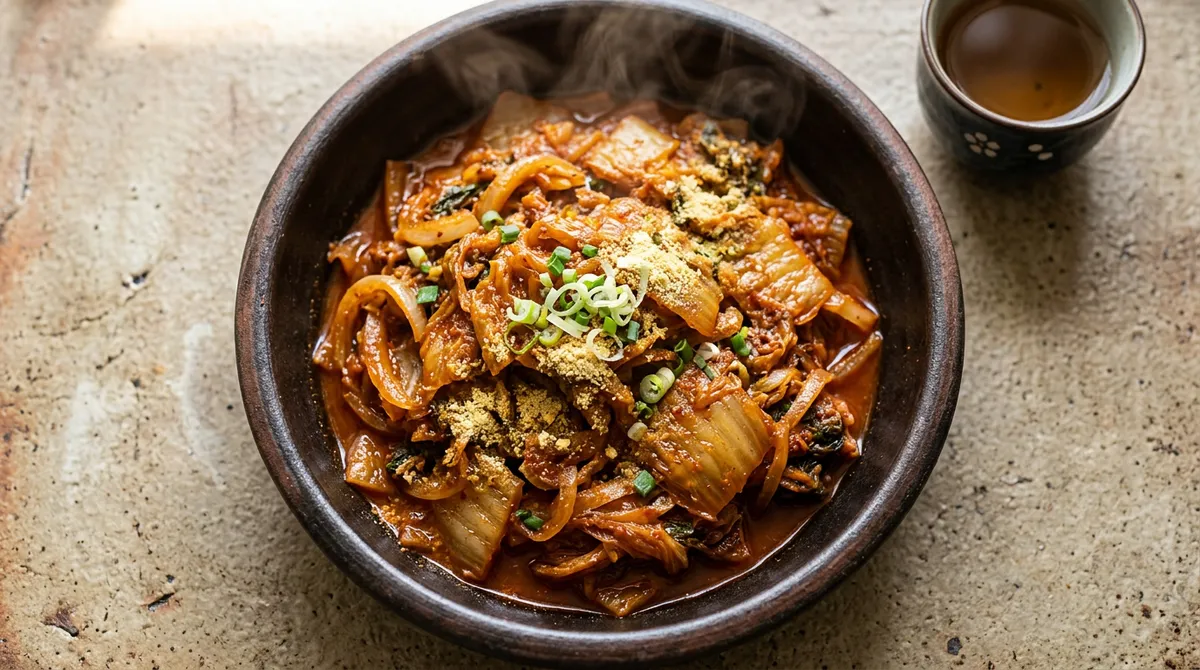 묵은지볶음, 황태가루 넣으니까 감칠맛이 완전히 달라요
