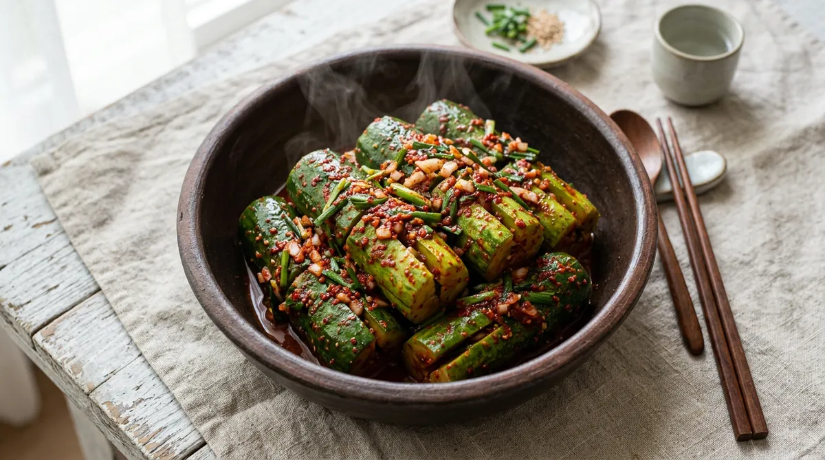 오이소박이, 끓는 소금물에 절였더니 새우젓이랑 어우러져서 맛이 진해요