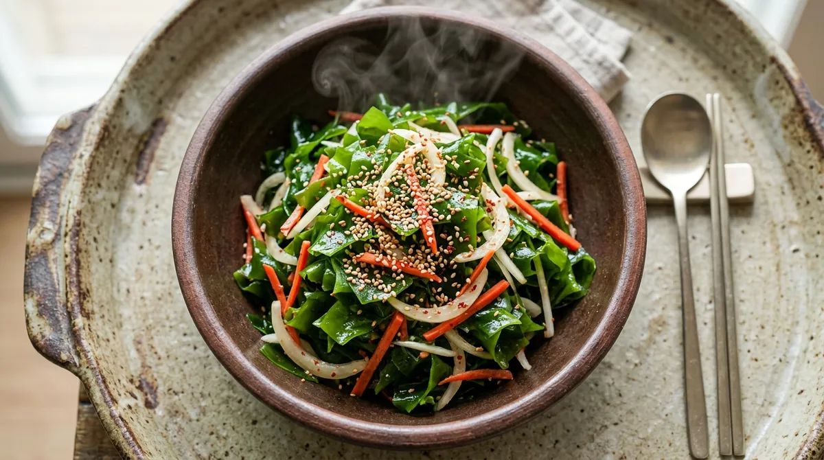 Fresh Seaweed Salad, Just 30 Seconds of Blanching Preserves the Texture