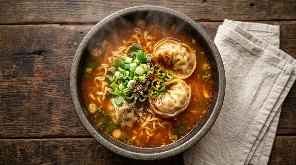만두라면, 멸치액젓 한 숟갈 넣으면 국물 맛이 완전히 달라져요