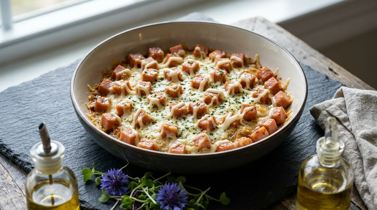 스팸피자, 파마산치즈 깔고 스트링치즈 올리면 진짜 간단한데 맛있어요