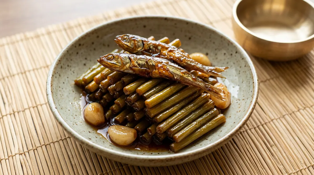 마늘쫑멸치조림, 볶지 말고 조려야 이 맛이 나요