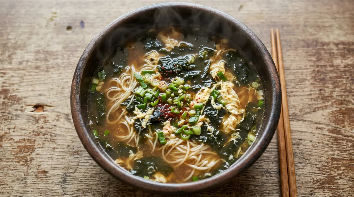 Seaweed Soup (Gim Guk) Made Quickly with Stale Seaweed, the Broth Is Rich and Delicious