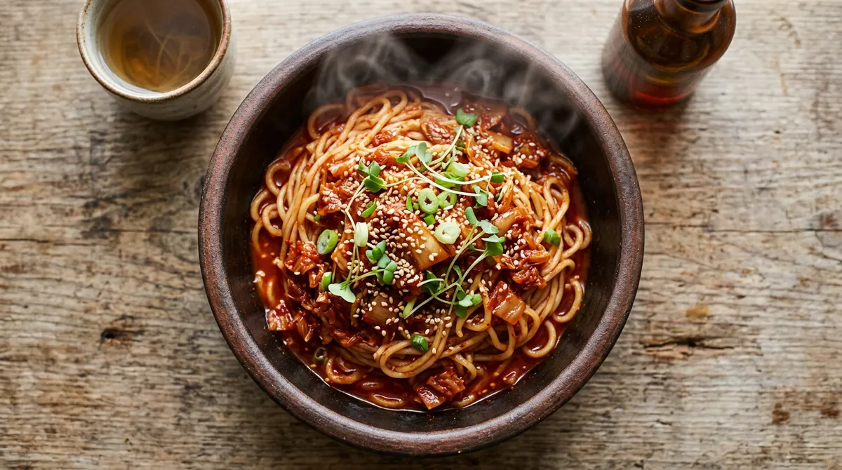 비빔국수, 신김치만 있으면 5분 만에 맛있게 뚝딱이에요