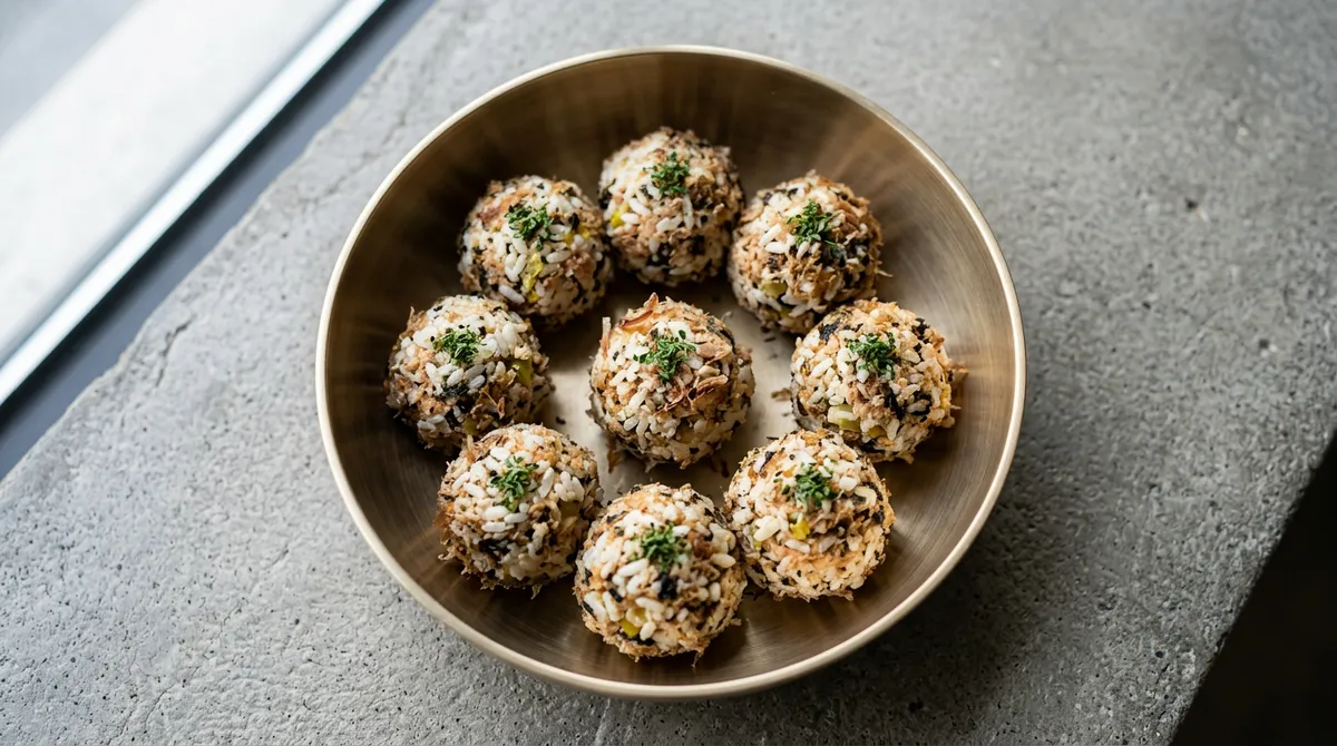 참치오이지 주먹밥, 오이지 넣으니까 씹는 맛이 완전 달라요