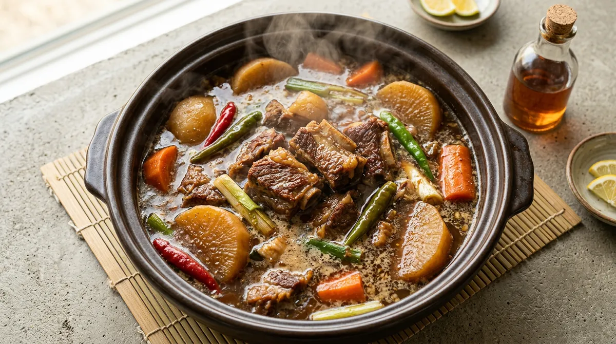류수영 소갈비찜, 맛간장 먼저 볶아서 조리니까 국물 맛이 깊어요