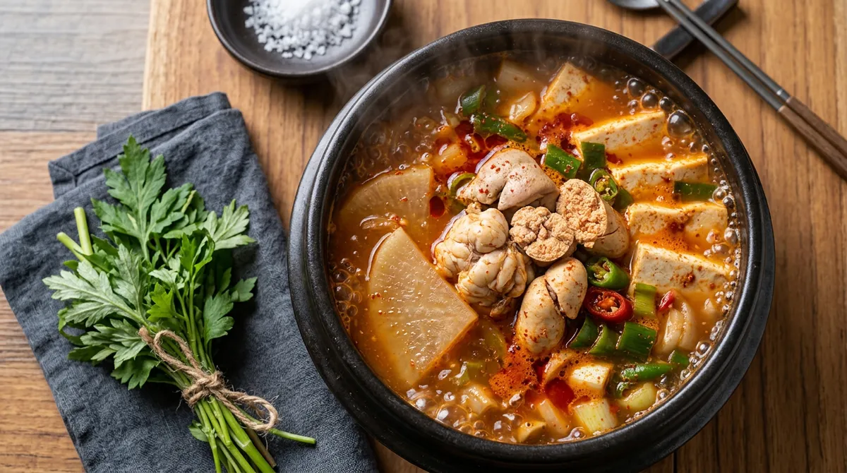 Frozen Pollock Stew - Add Vegetables Later for a Clean, Clear Broth