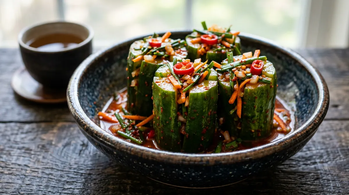 오이소박이, 소금물에 절이고 하루 그늘에 두면 대박집 맛 나요
