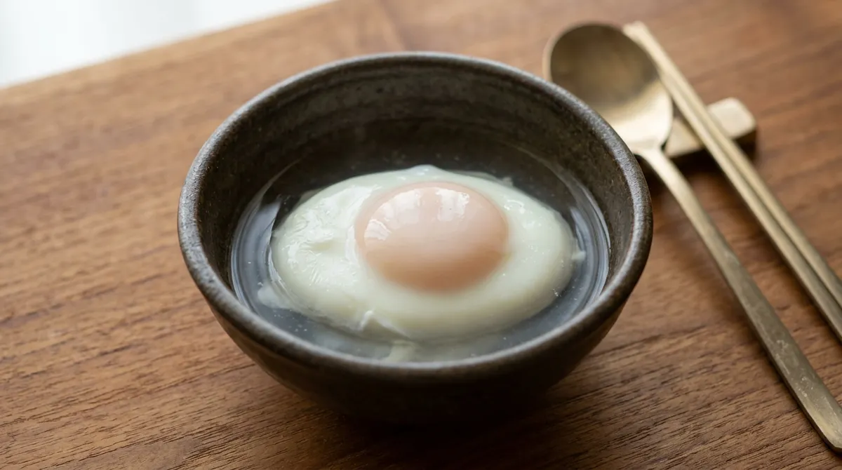 수란, 불 끄고 계란 넣으면 진짜 쉽게 돼요