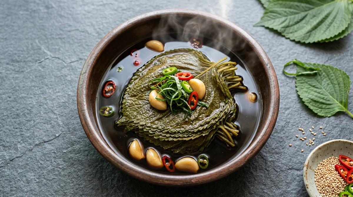 깻잎장아찌, 장물 식혀서 부으면 질겨지지 않는다는 게 핵심이에요