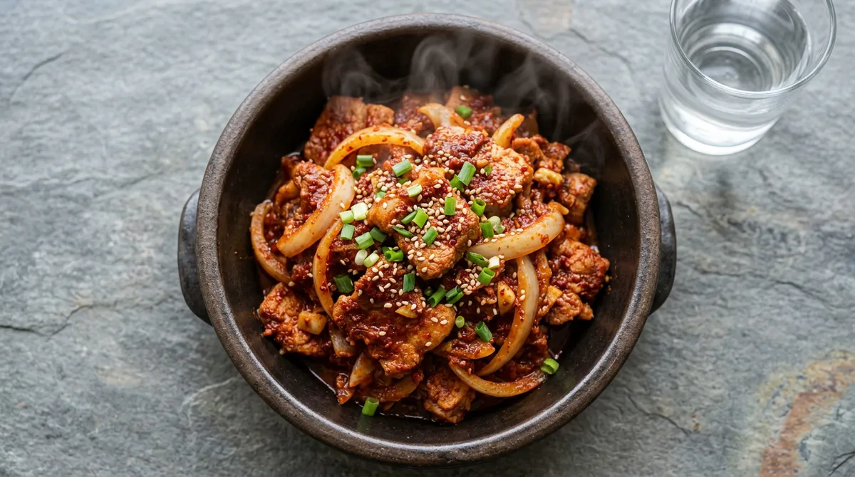 제육볶음, 양념 재우지 않고 바로 볶으니까 물 없이 딱이에요
