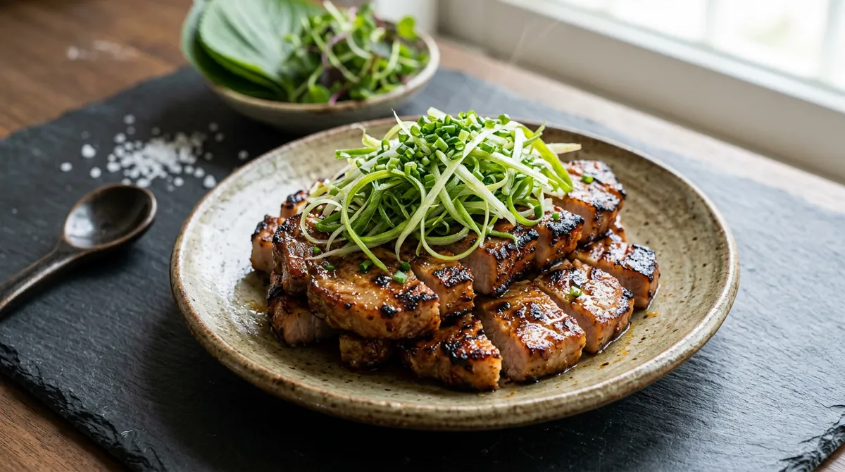 Maekjeok (Grilled Pork with Doenjang Marinade) – Marinating in Doenjang and Grilling Slowly over Low Heat Revealed the True Flavor