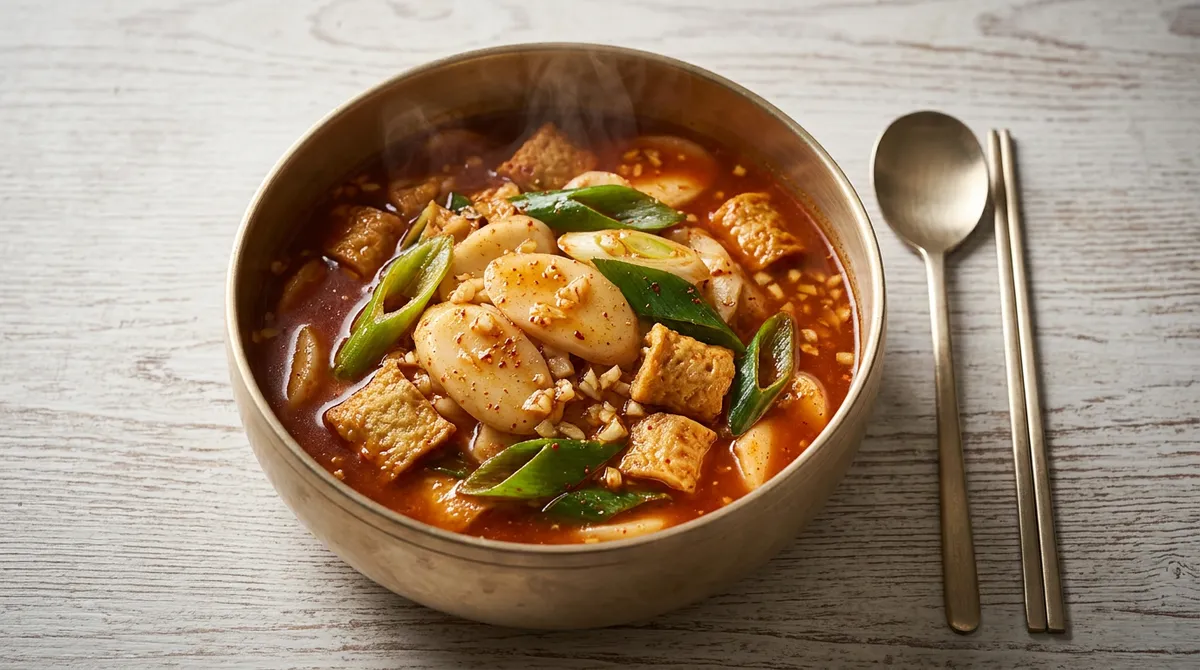 떡국떡 떡볶이, 굴소스 넣었더니 6분만에 감칠맛이 장난 아니에요