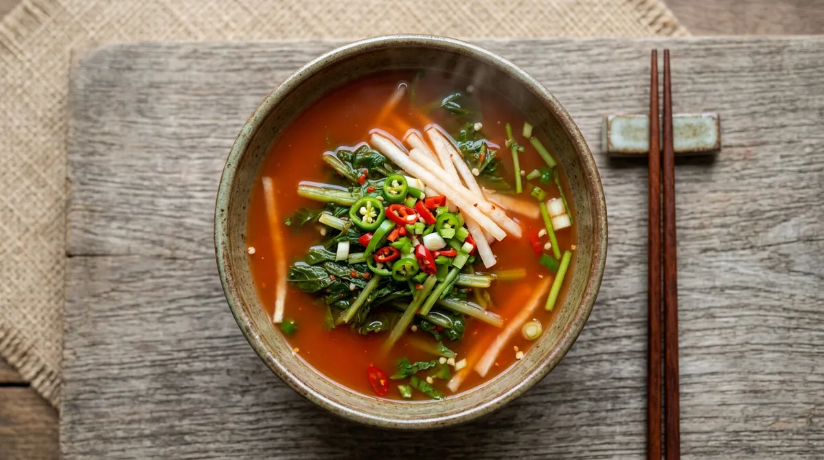 열무김치, 건고추 믹서기로 직접 갈면 색이랑 맛이 완전 달라요