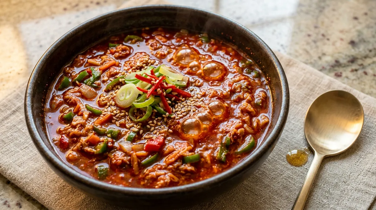 고추참치, 고추기름 먼저 내고 보글보글 끓여야 제대로 맛이 나요