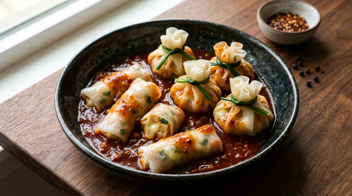 역볶이, 라이스페이퍼로 싸서 찌면 식감이 완전히 달라요