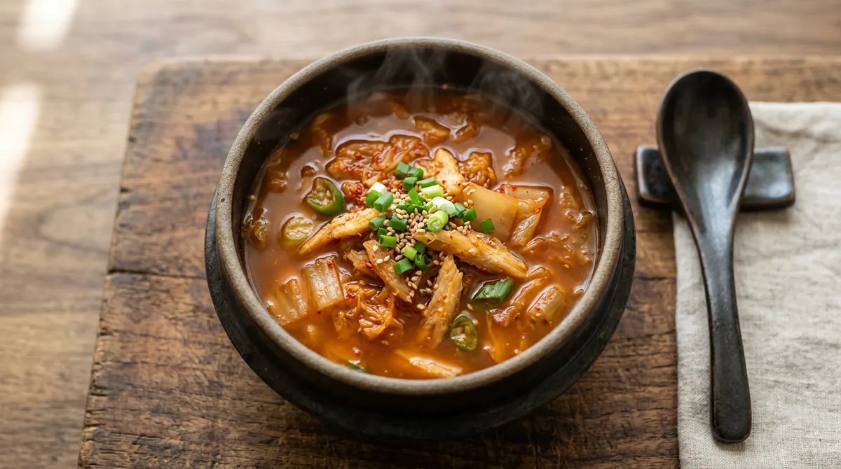 Dried Pollock and Kimchi Soup, Refreshing and Spicy When Boiled Together