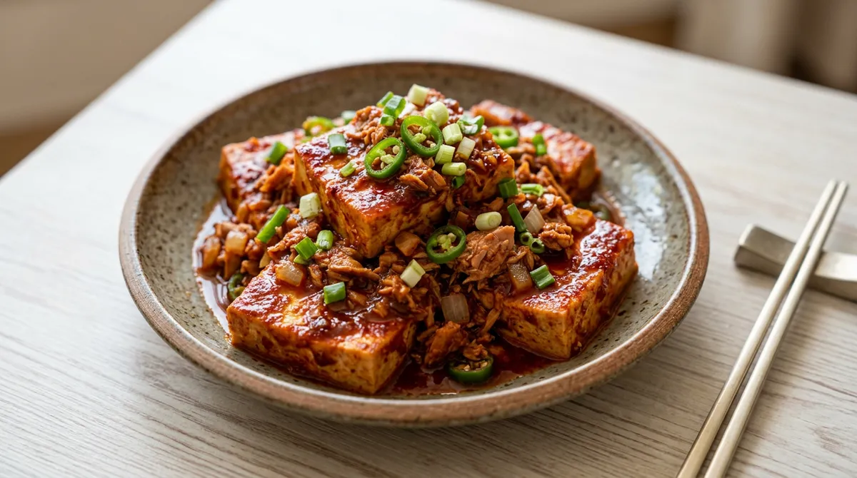 두부참치조림, 참치 넣으니까 양념이 더 진하고 밥 한 공기 뚝딱이에요