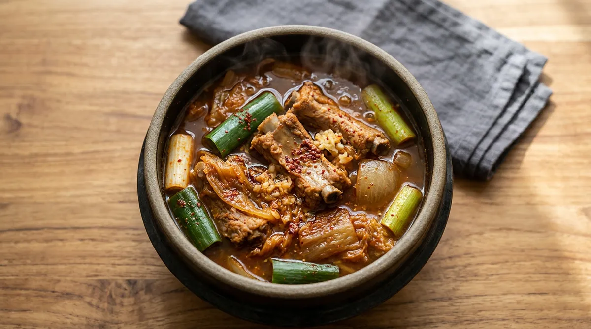 김치 등갈비찜, 재료 다 넣고 끓이기만 하는데 김치찌개보다 맛있어요