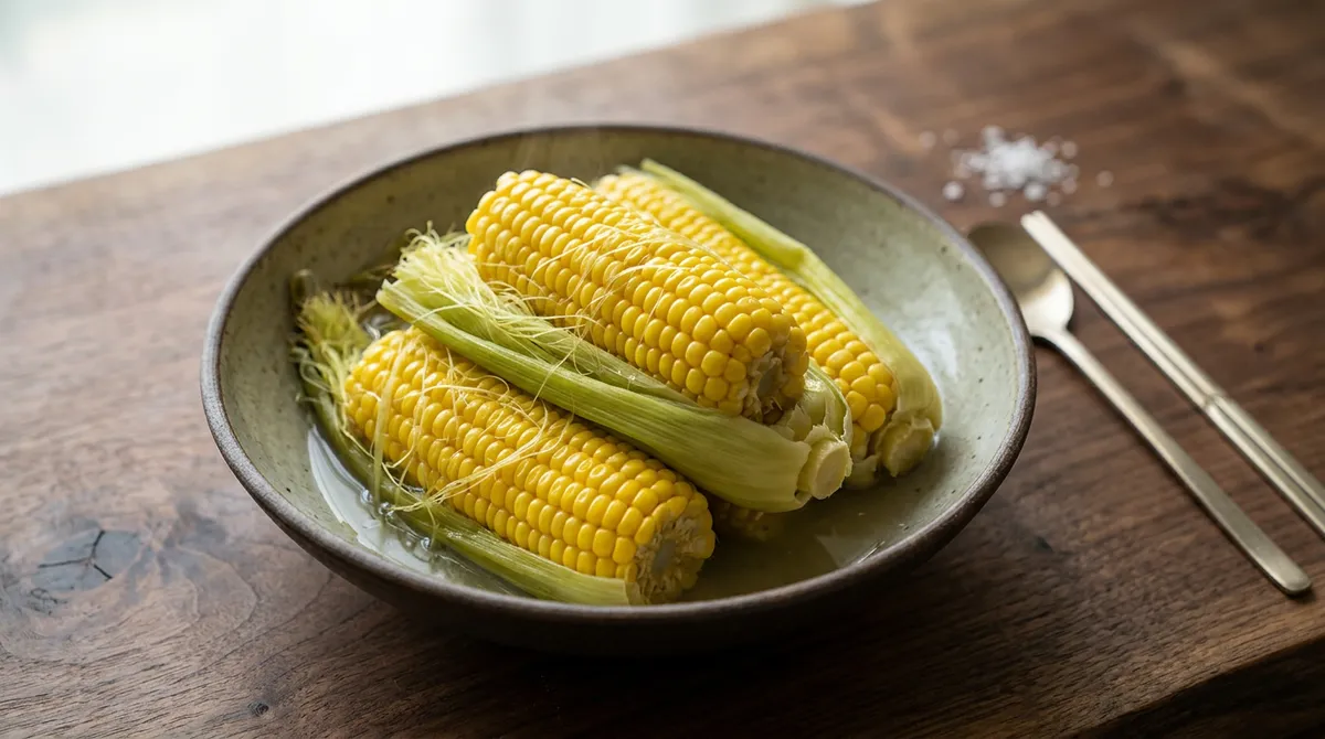 옥수수 삶기, 껍질이랑 수염까지 같이 넣어야 단맛이 달라요