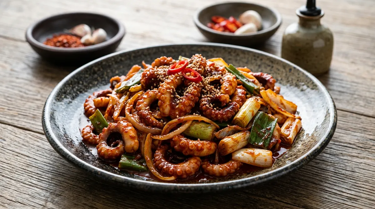 낙지볶음, 파기름에 소스 볶아서 쓴맛 날려야 맛집 맛 그대로 나와요