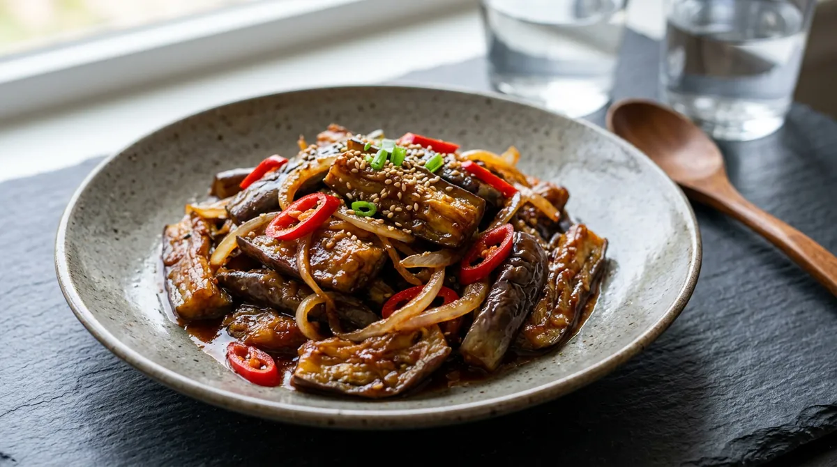 Stir-Fried Eggplant – Salt First for a Chewy, Not Soggy Texture