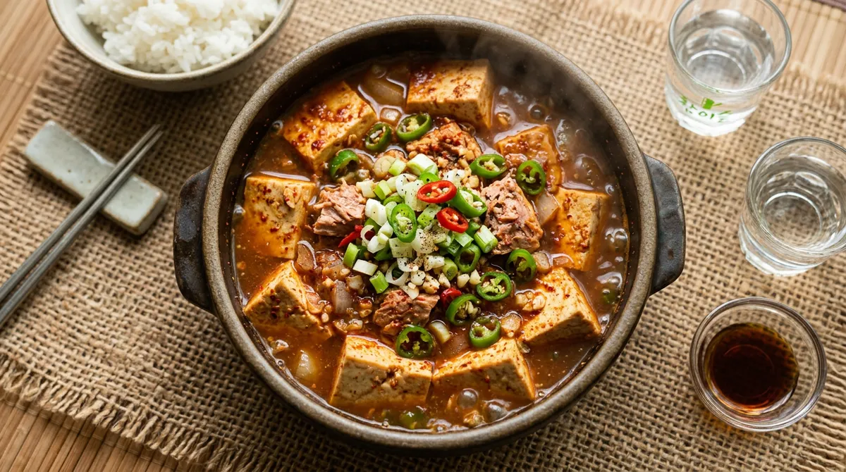 두부조림에 참치 한 캔 넣었더니 국물이 진하고 밥이 술술 넘어가요